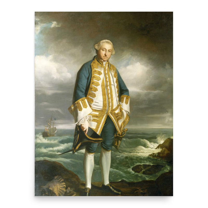 Edward Boscawen poster print, in size 18x24 inches.