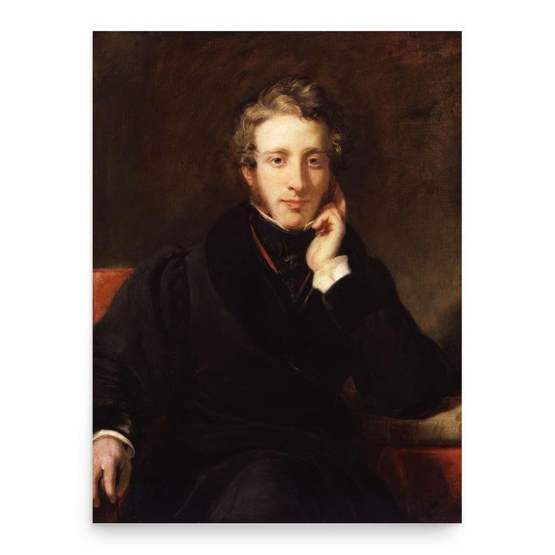 Edward Bulwer-Lytton poster print, in size 18x24 inches.
