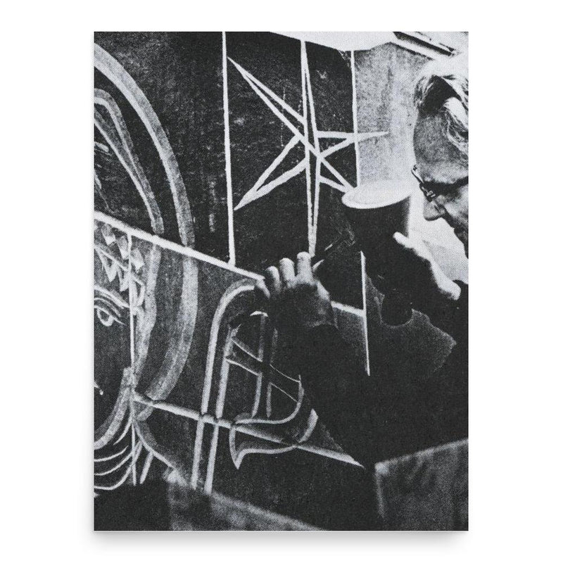 Edward Catich poster print, in size 18x24 inches.