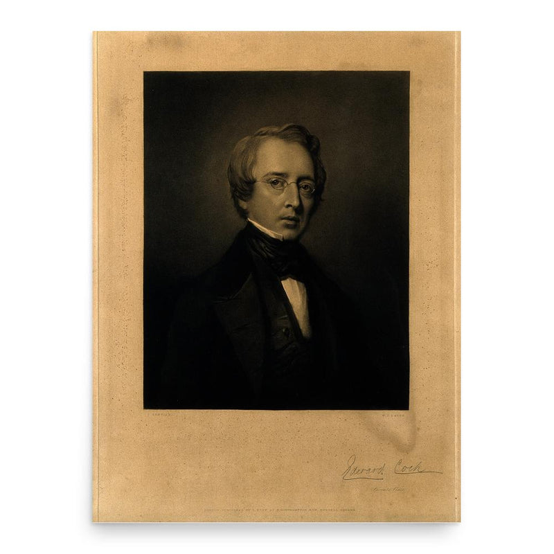 Edward Cock poster print, in size 18x24 inches.