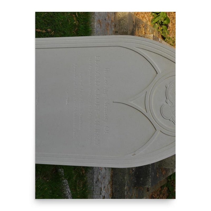 Edward Croft-Murray poster print, in size 18x24 inches.