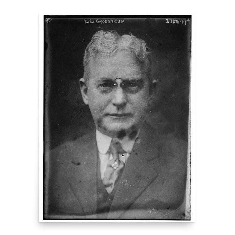 Edward Everett Grosscup poster print, in size 18x24 inches.