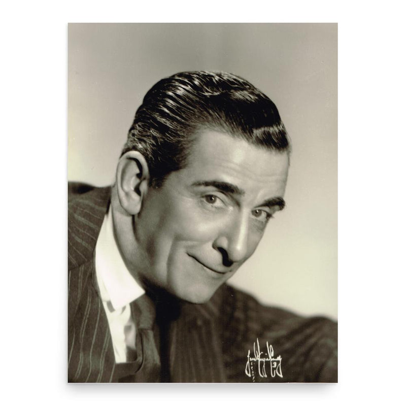 Edward Everett Horton poster print, in size 18x24 inches.