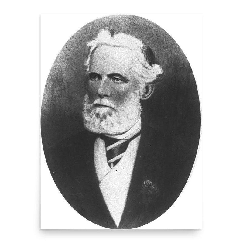 Edward Flood poster print, in size 18x24 inches.