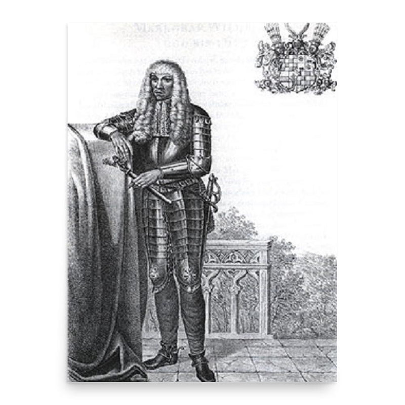 Edward Fortunatus poster print, in size 18x24 inches.