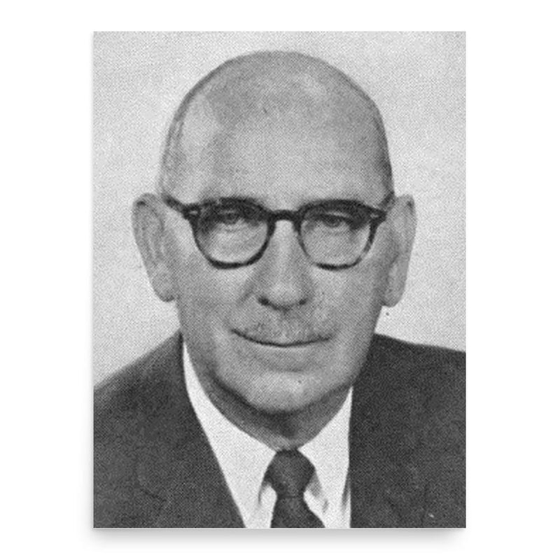 Edward Garmatz poster print, in size 18x24 inches.