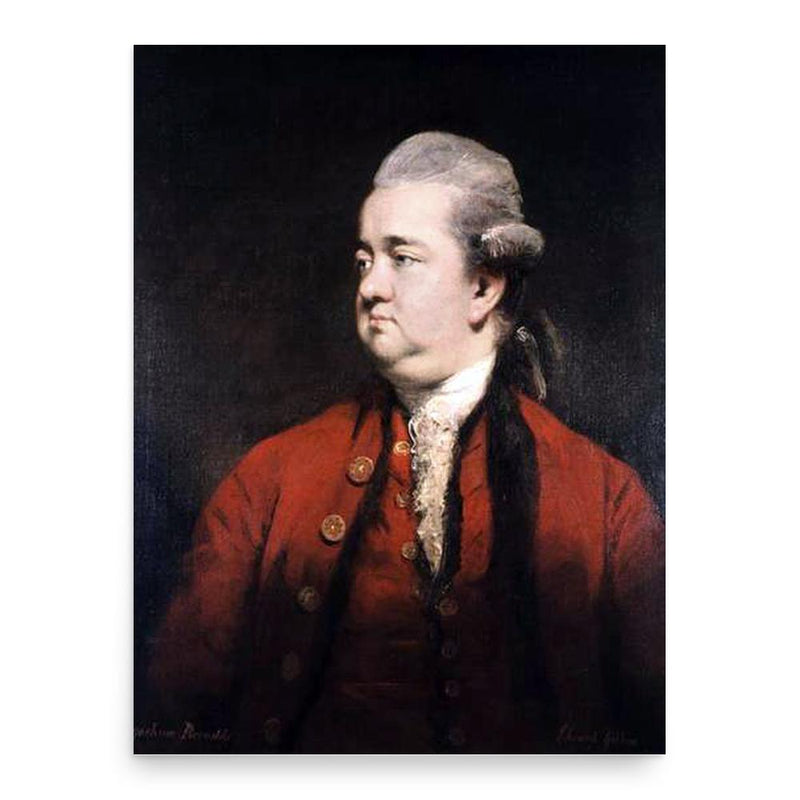 Edward Gibbon poster print, in size 18x24 inches.