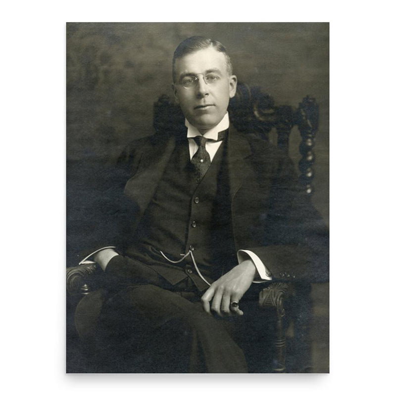 Edward Harkness poster print, in size 18x24 inches.