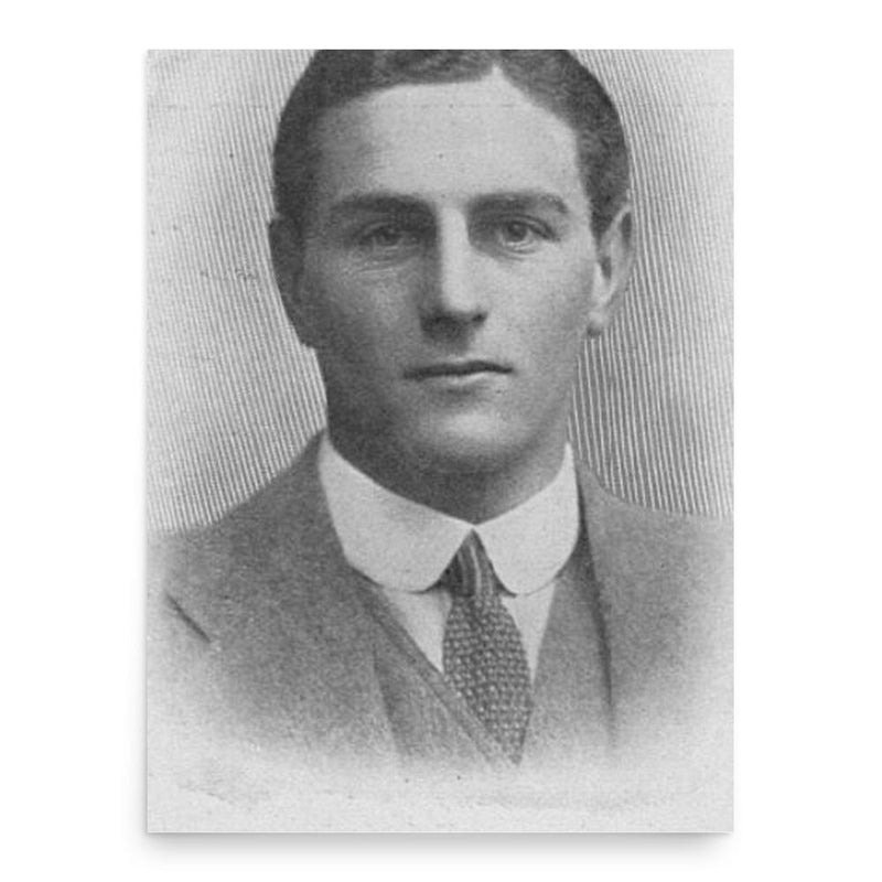 Edward Jackett poster print, in size 18x24 inches.