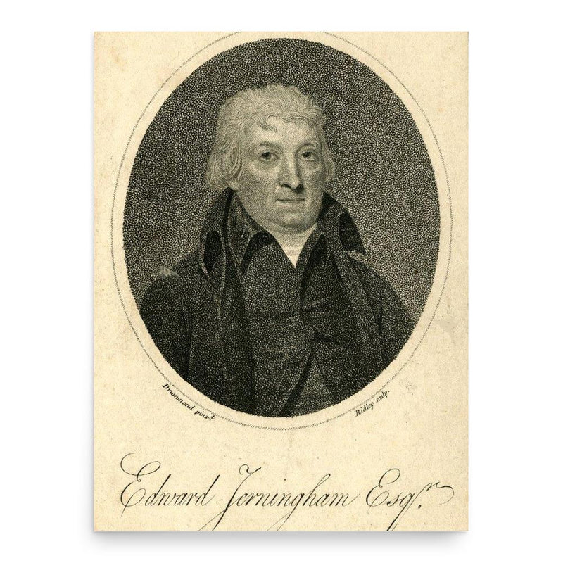Edward Jerningham poster print, in size 18x24 inches.