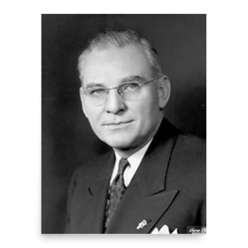 Edward John Thye poster print, in size 18x24 inches.