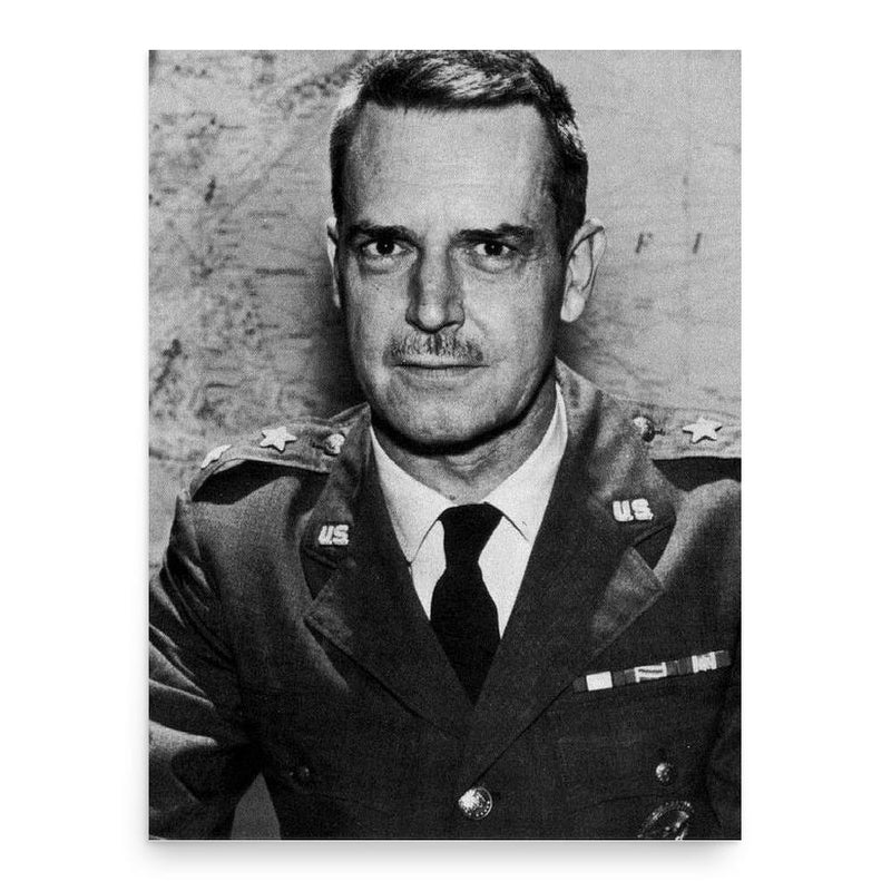 Edward Lansdale poster print, in size 18x24 inches.