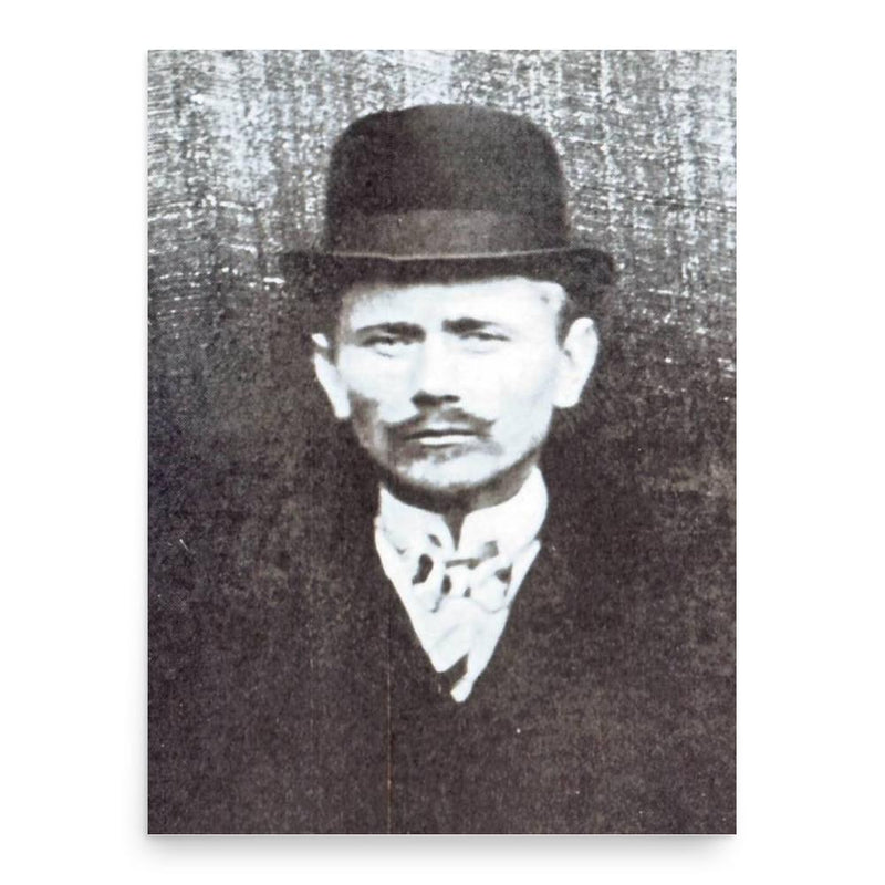 Edward Leedskalnin poster print, in size 18x24 inches.