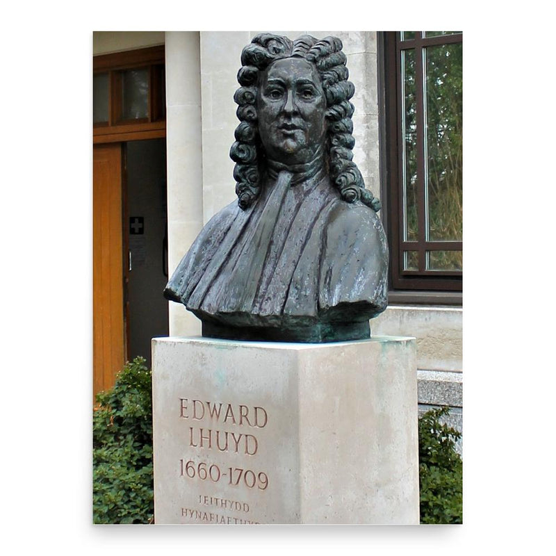 Edward Lhuyd poster print, in size 18x24 inches.