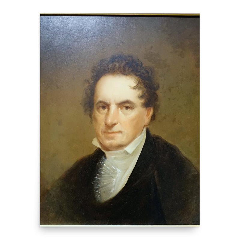 Edward Livingston poster print, in size 18x24 inches.