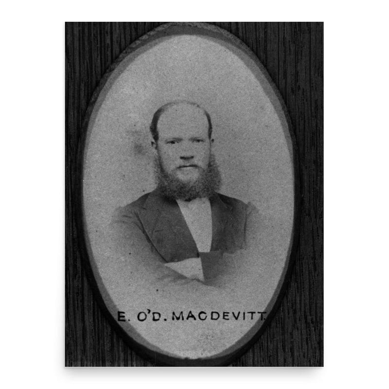 Edward MacDevitt poster print, in size 18x24 inches.