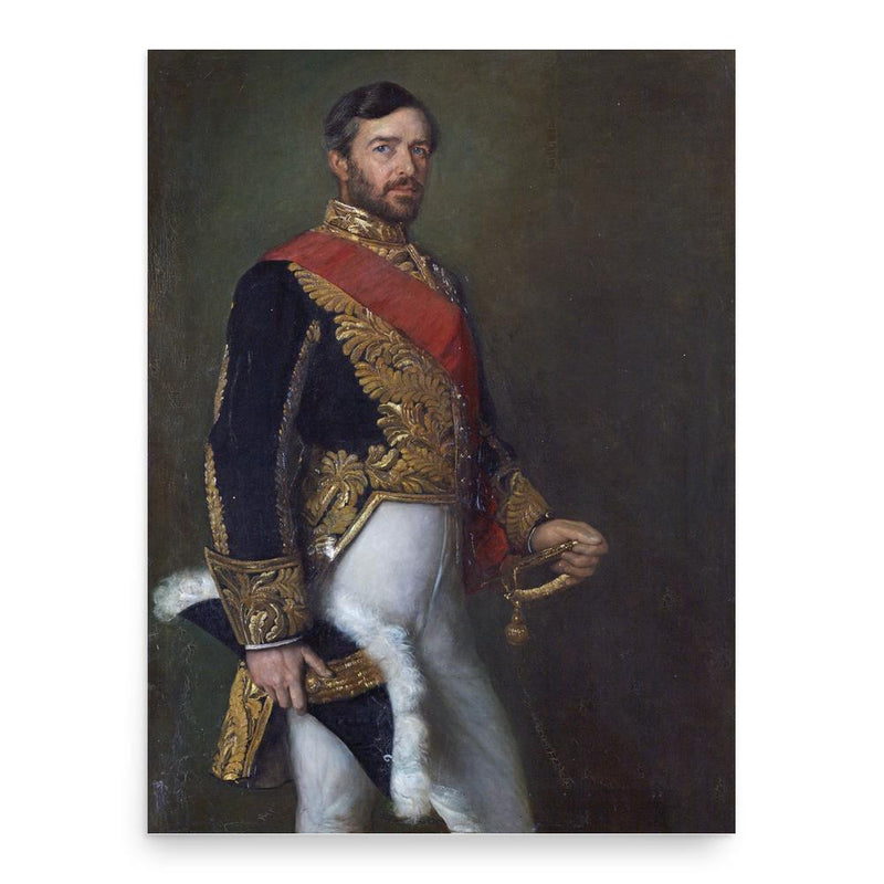 Edward Malet poster print, in size 18x24 inches.