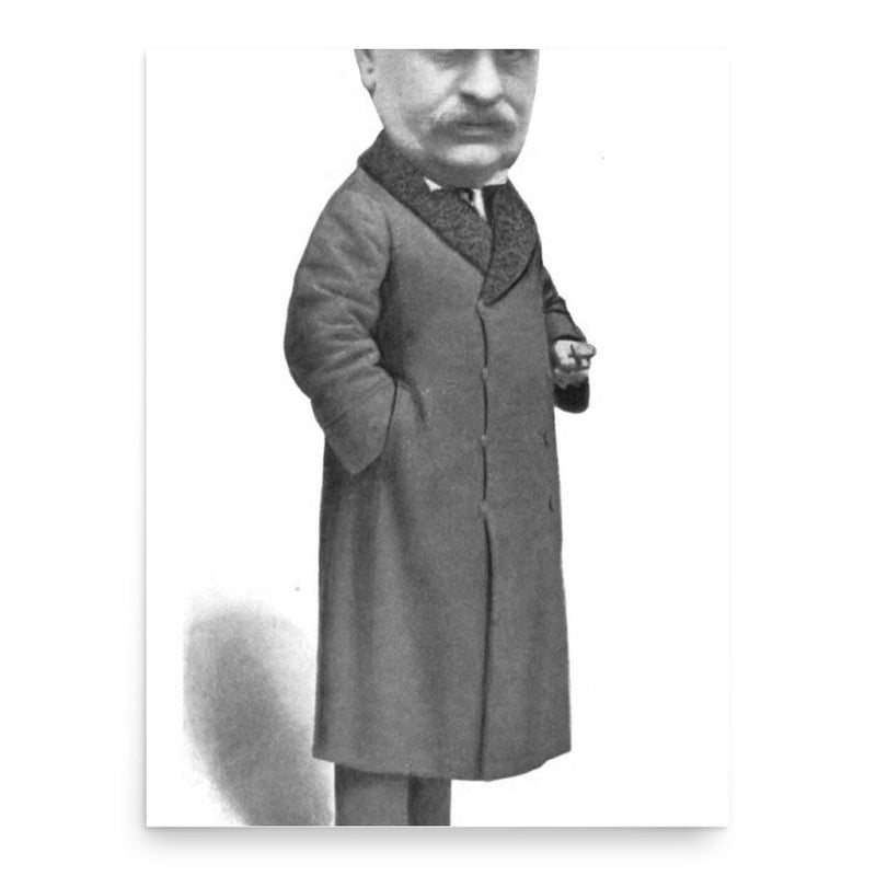 Edward Manville poster print, in size 18x24 inches.