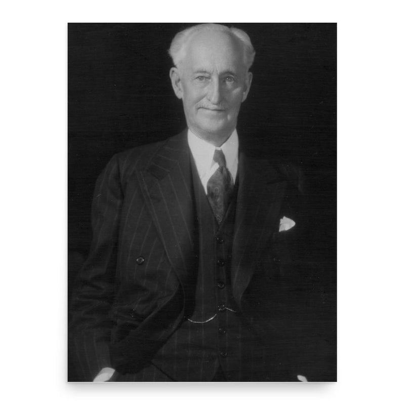 Edward Michener poster print, in size 18x24 inches.