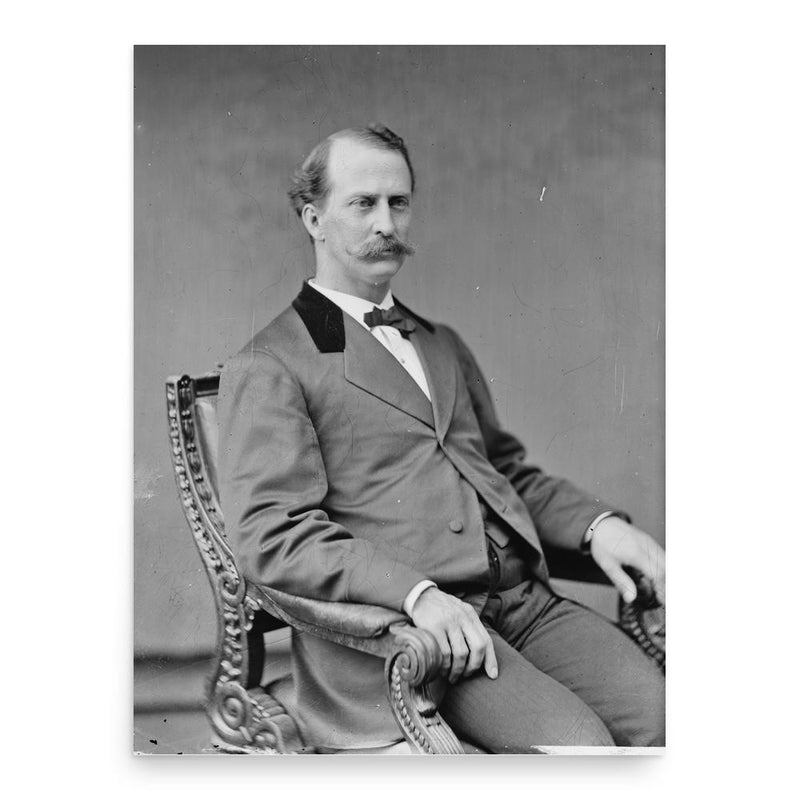 Edward Miner Gallaudet poster print, in size 18x24 inches.