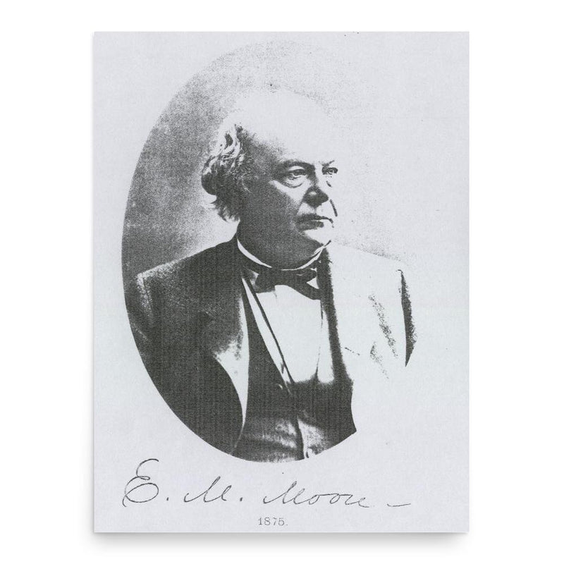 Edward Mott Moore poster print, in size 18x24 inches.