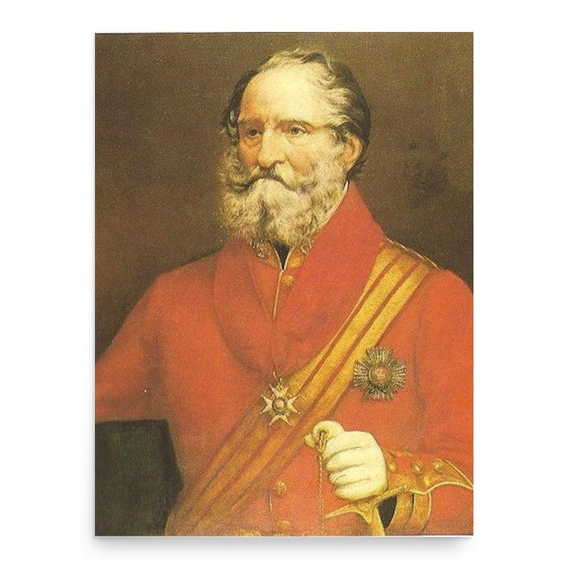 Edward Nicolls poster print, in size 18x24 inches.