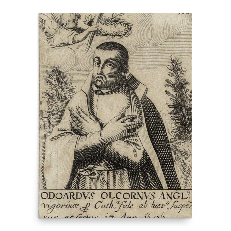 Edward Oldcorne poster print, in size 18x24 inches.