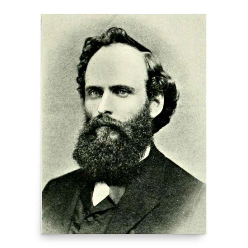 Edward Payson Evans poster print, in size 18x24 inches.