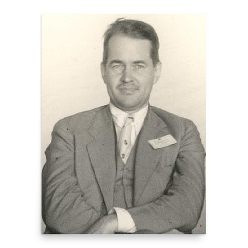 Edward Pearson Warner poster print, in size 18x24 inches.