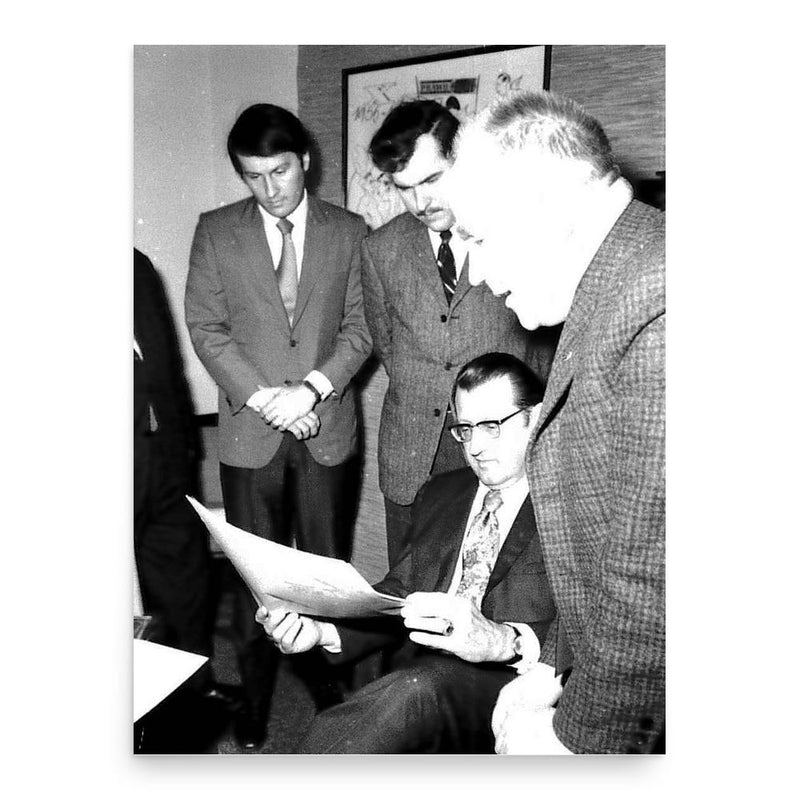 Edward Piszek poster print, in size 18x24 inches.