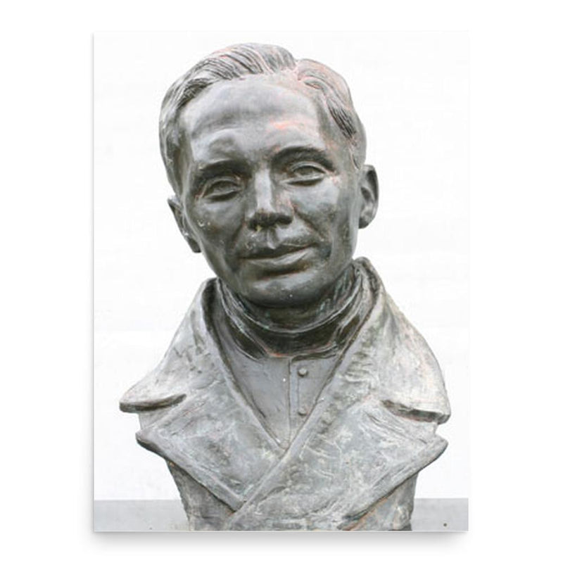 Edward Poppe poster print, in size 18x24 inches.