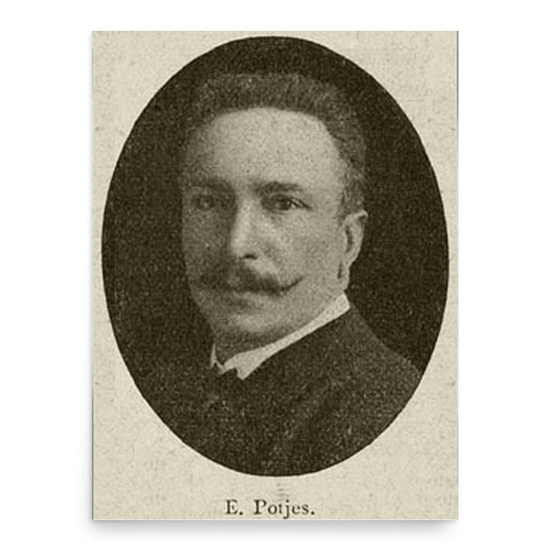 Edward Potjes poster print, in size 18x24 inches.