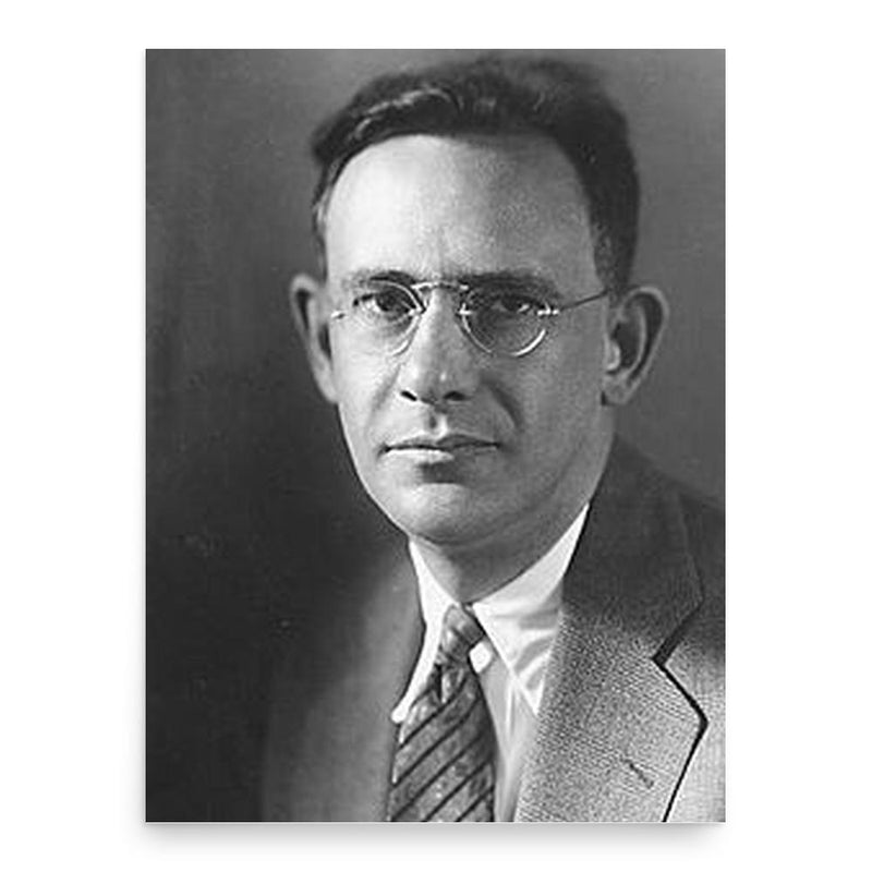 Edward Sapir poster print, in size 18x24 inches.