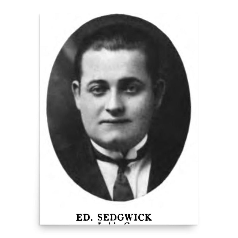 Edward Sedgwick poster print, in size 18x24 inches.