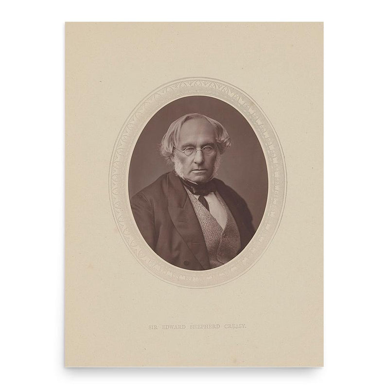 Edward Shepherd Creasy poster print, in size 18x24 inches.