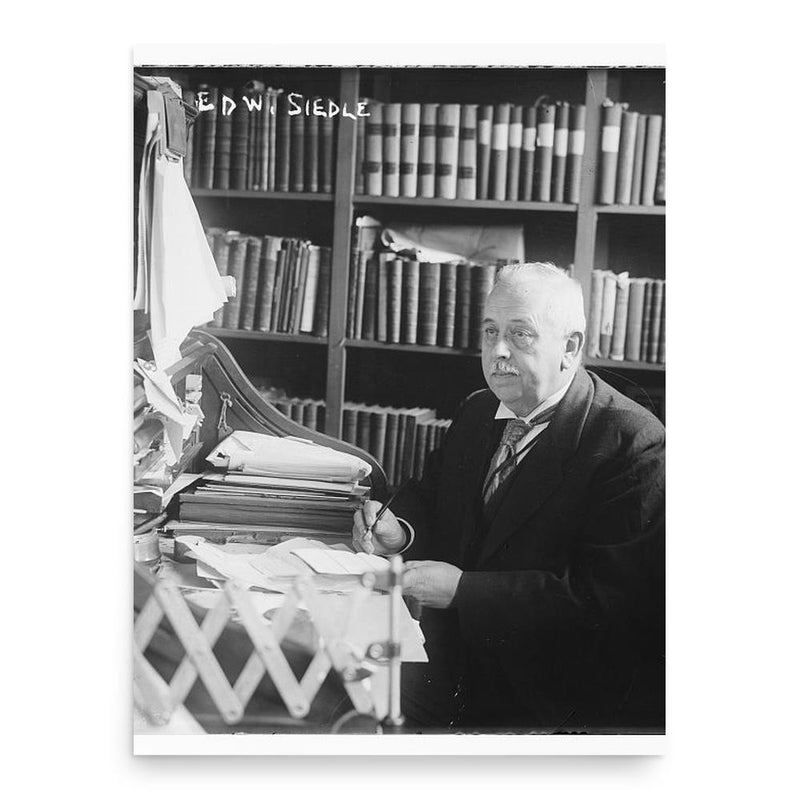 Edward Siedle poster print, in size 18x24 inches.