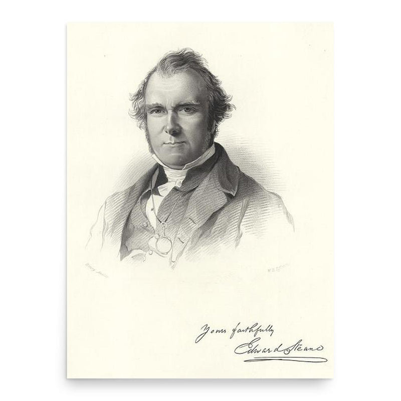 Edward Steane poster print, in size 18x24 inches.