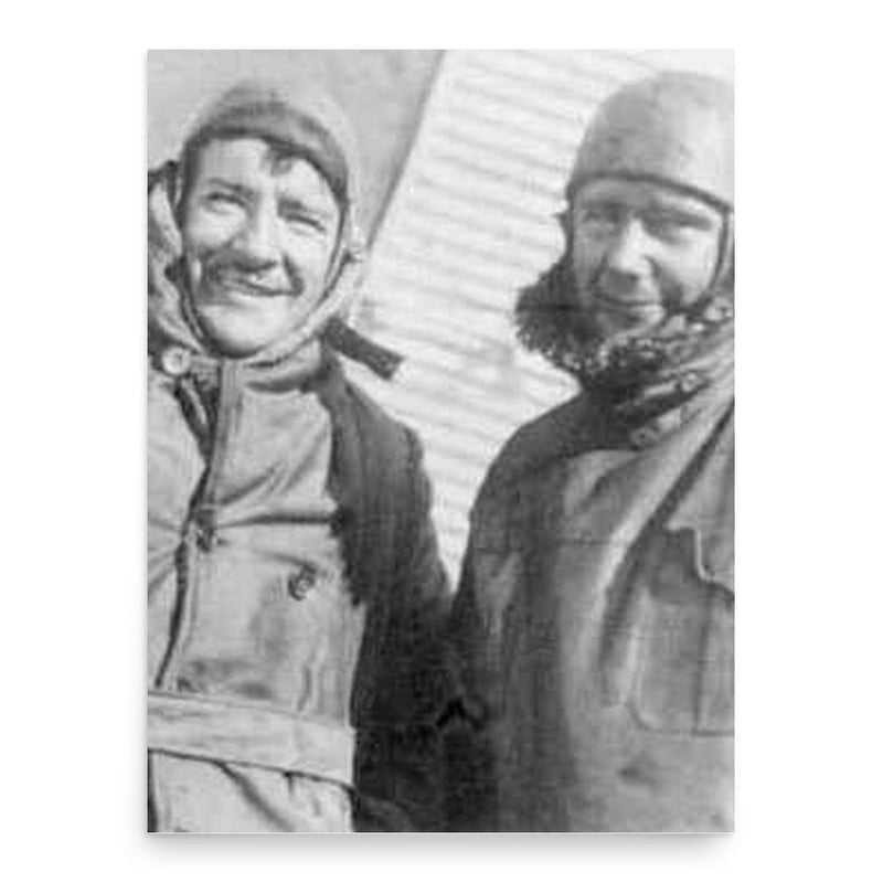 Edward Stinson poster print, in size 18x24 inches.