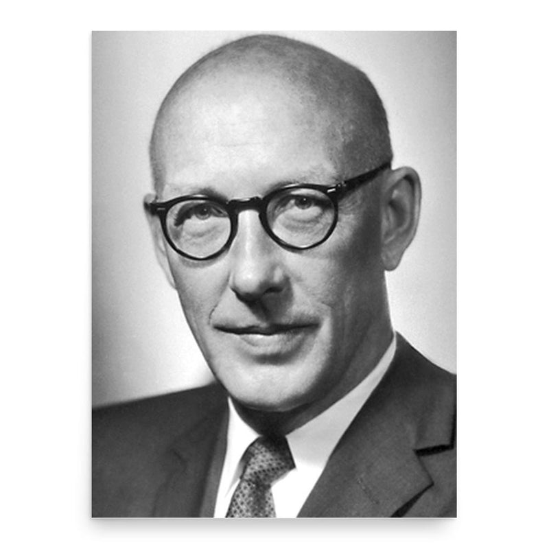 Edward Tatum poster print, in size 18x24 inches.