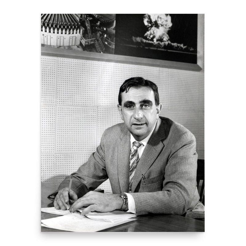 Edward Teller poster print, in size 18x24 inches.