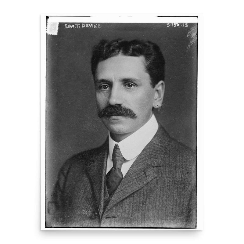 Edward Thomas Devine poster print, in size 18x24 inches.