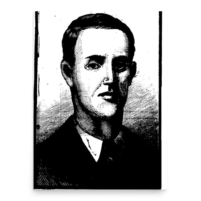 Edward Trickett poster print, in size 18x24 inches.