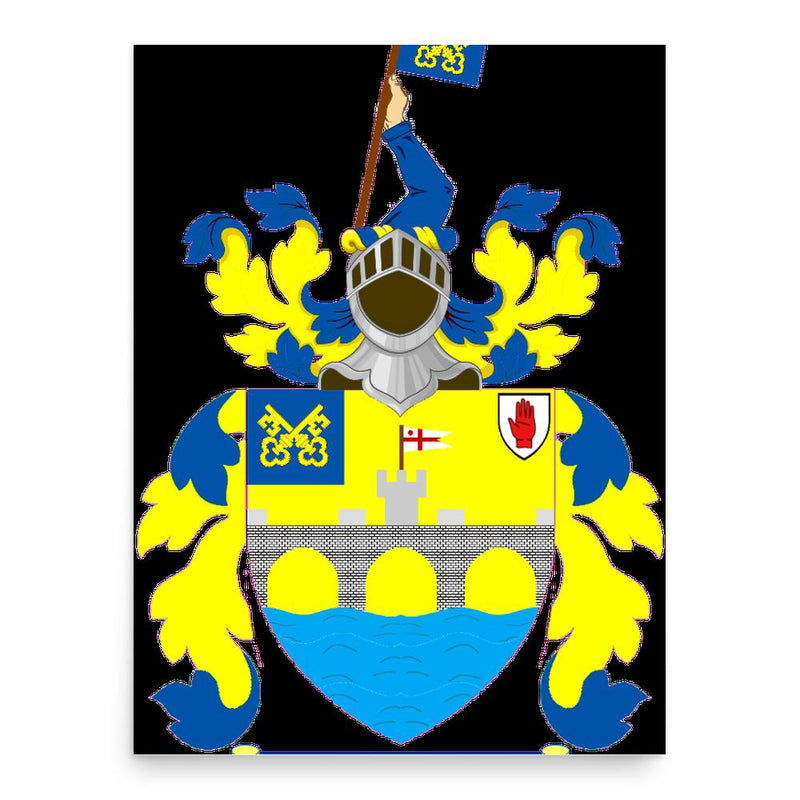 Edward Troubridge poster print, in size 18x24 inches.