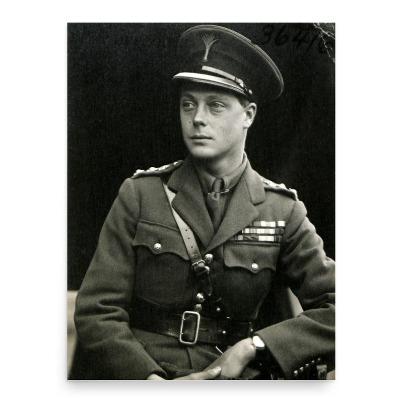 Edward VIII poster print, in size 18x24 inches.