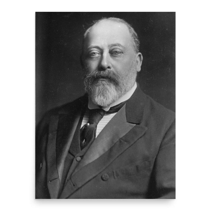 Edward VII poster print, in size 18x24 inches.