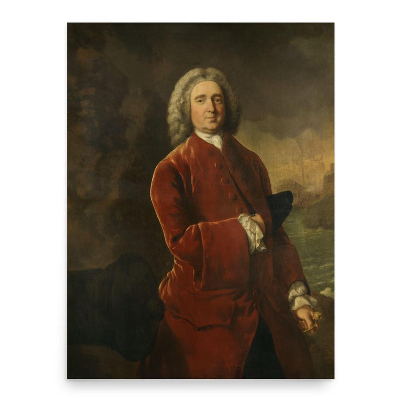 Edward Vernon poster print, in size 18x24 inches.