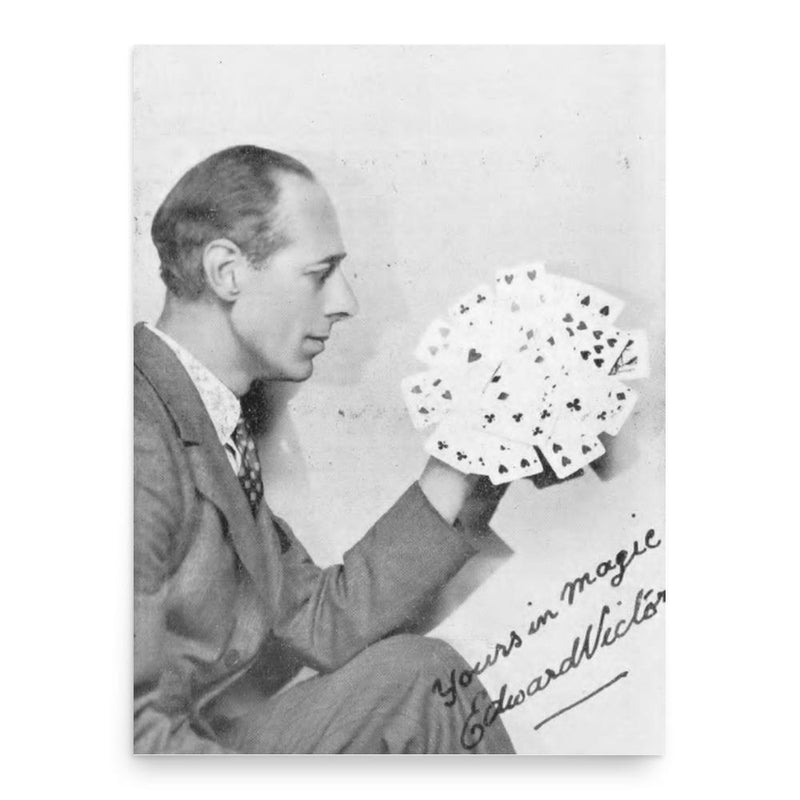 Edward Victor poster print, in size 18x24 inches.