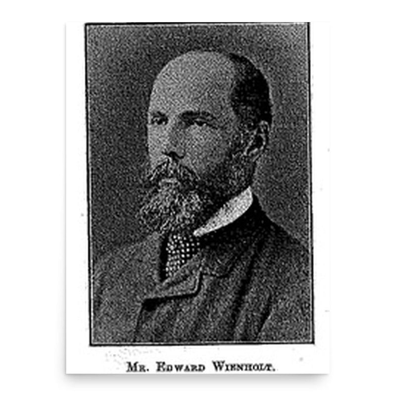 Edward Wienholt poster print, in size 18x24 inches.