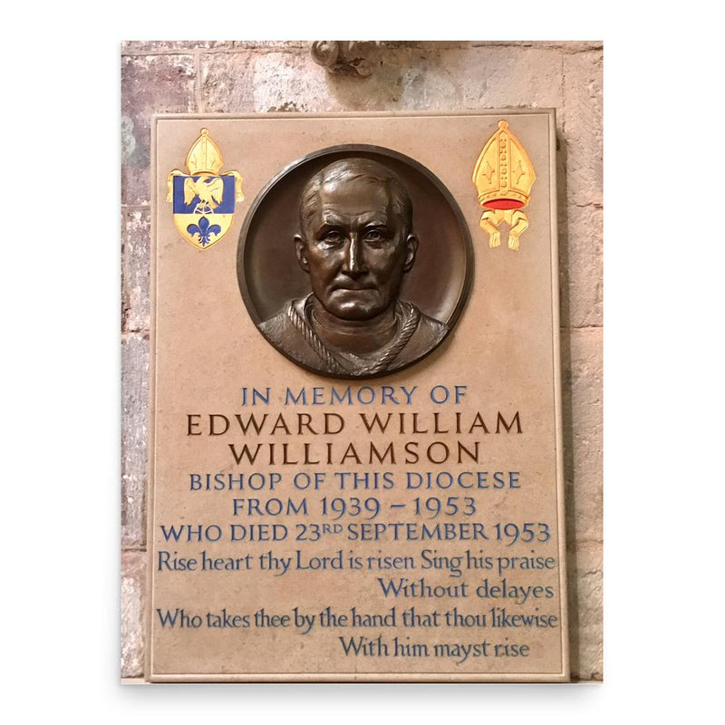 Edward Williamson poster print, in size 18x24 inches.