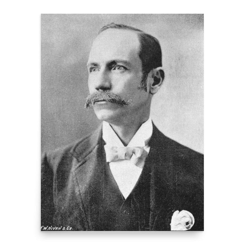 Edward Wittenoom poster print, in size 18x24 inches.